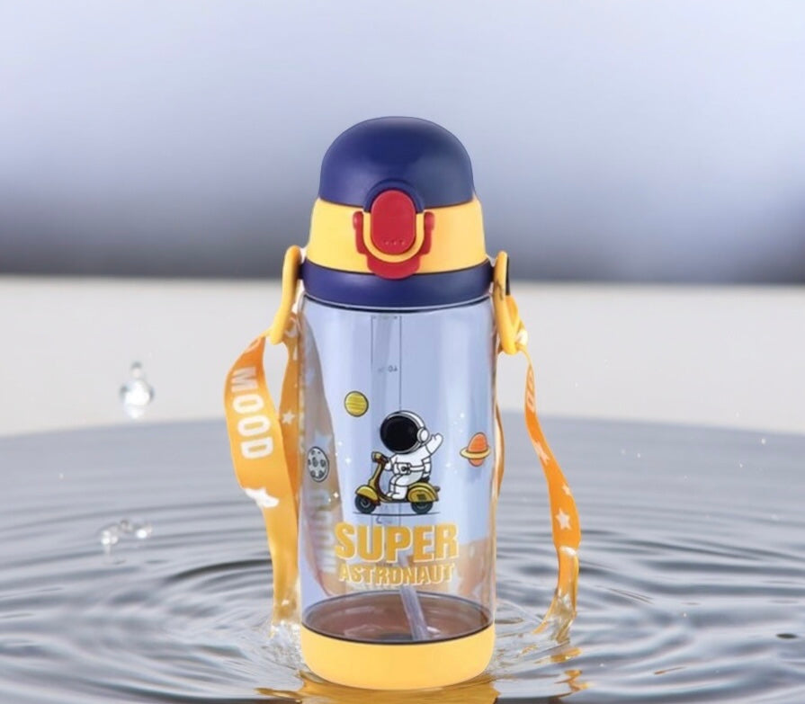 Astro Space Theme water bottle for Boys & Girls , Locking Mechanism, Leakproof & Excellent Built quality. ( BPA free) 500ml.(Astro)