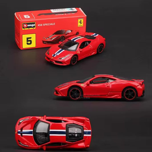 1:64 Bburago Scale Model Die Cast- Ferrari - 458 Speciale (Red)