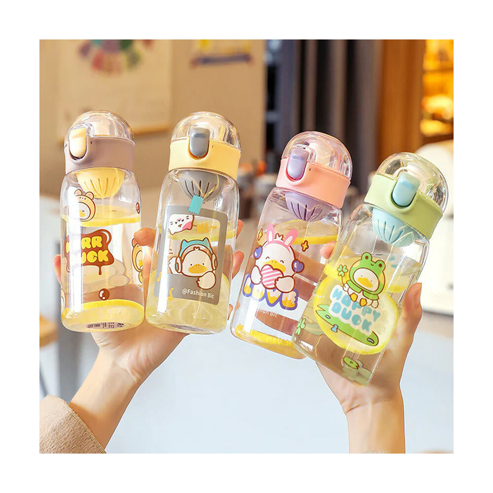450 ML Happy Duck Water Bottle for Boys & Girls.