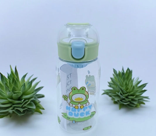 450 ML Happy Duck Water Bottle for Boys & Girls.