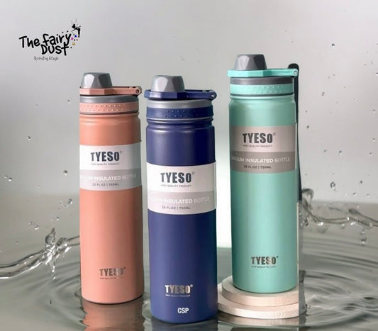 Vacuum insulated steel water bottle - 750 ml.(TYESO)