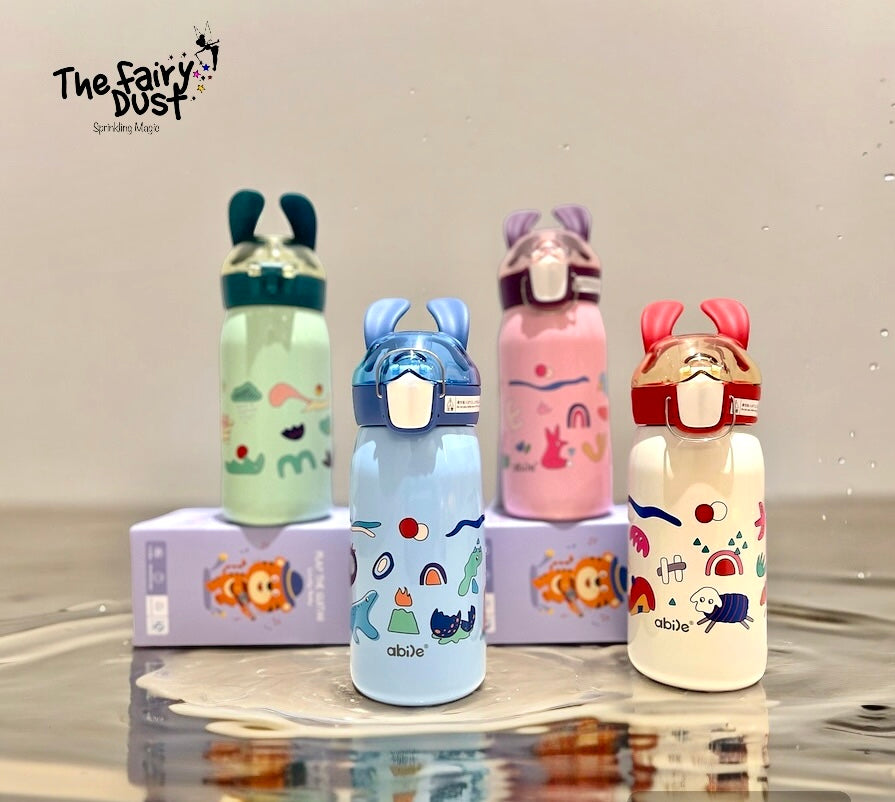 Teddy ears Insulated Steel Water Bottles, premium quality, Lock and Strap 530ml.