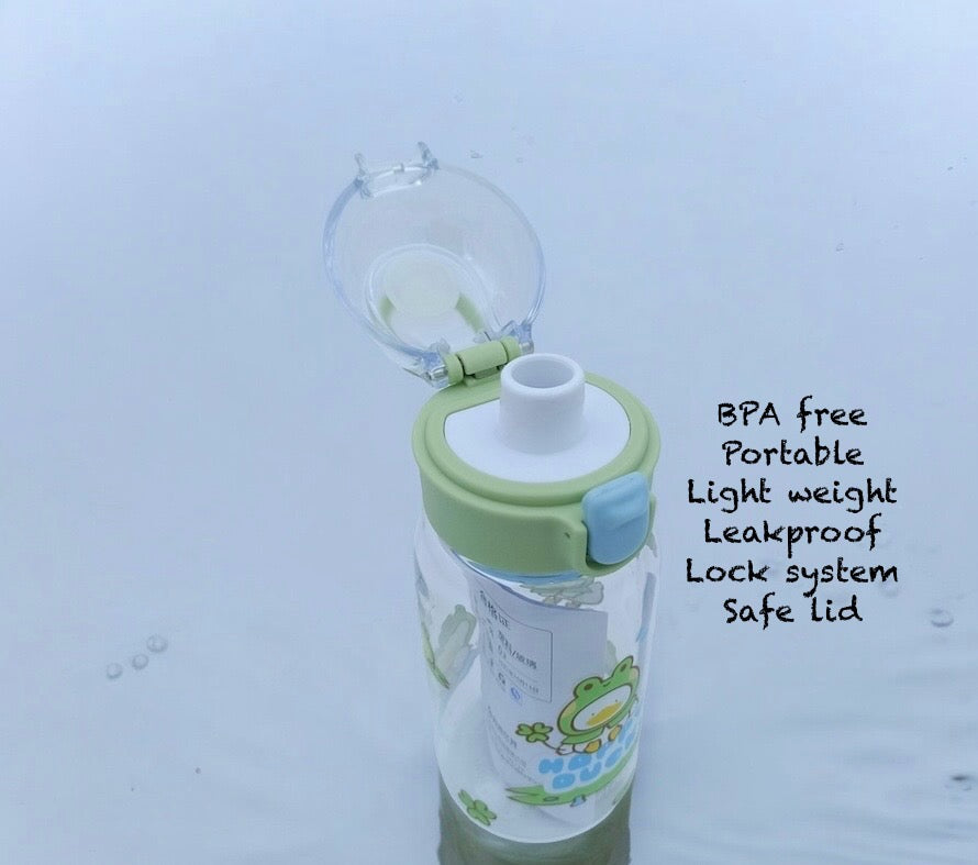450 ML Happy Duck Water Bottle for Boys & Girls.