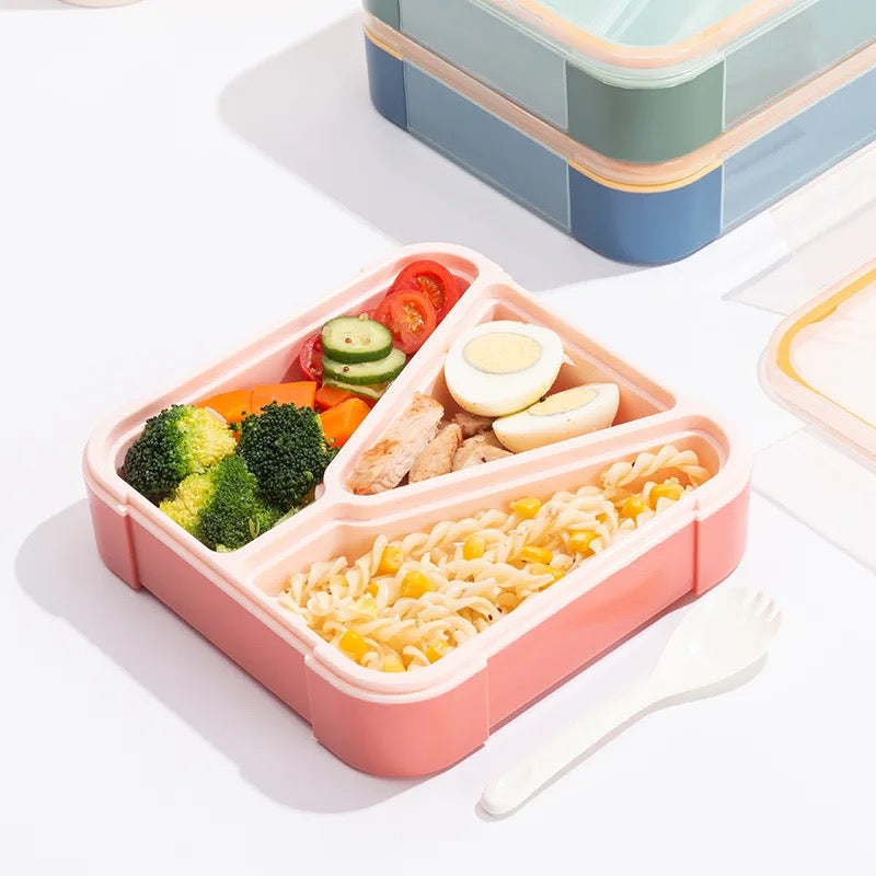 High Quality Lunch Box with 3 compartments. Leak proof Technology