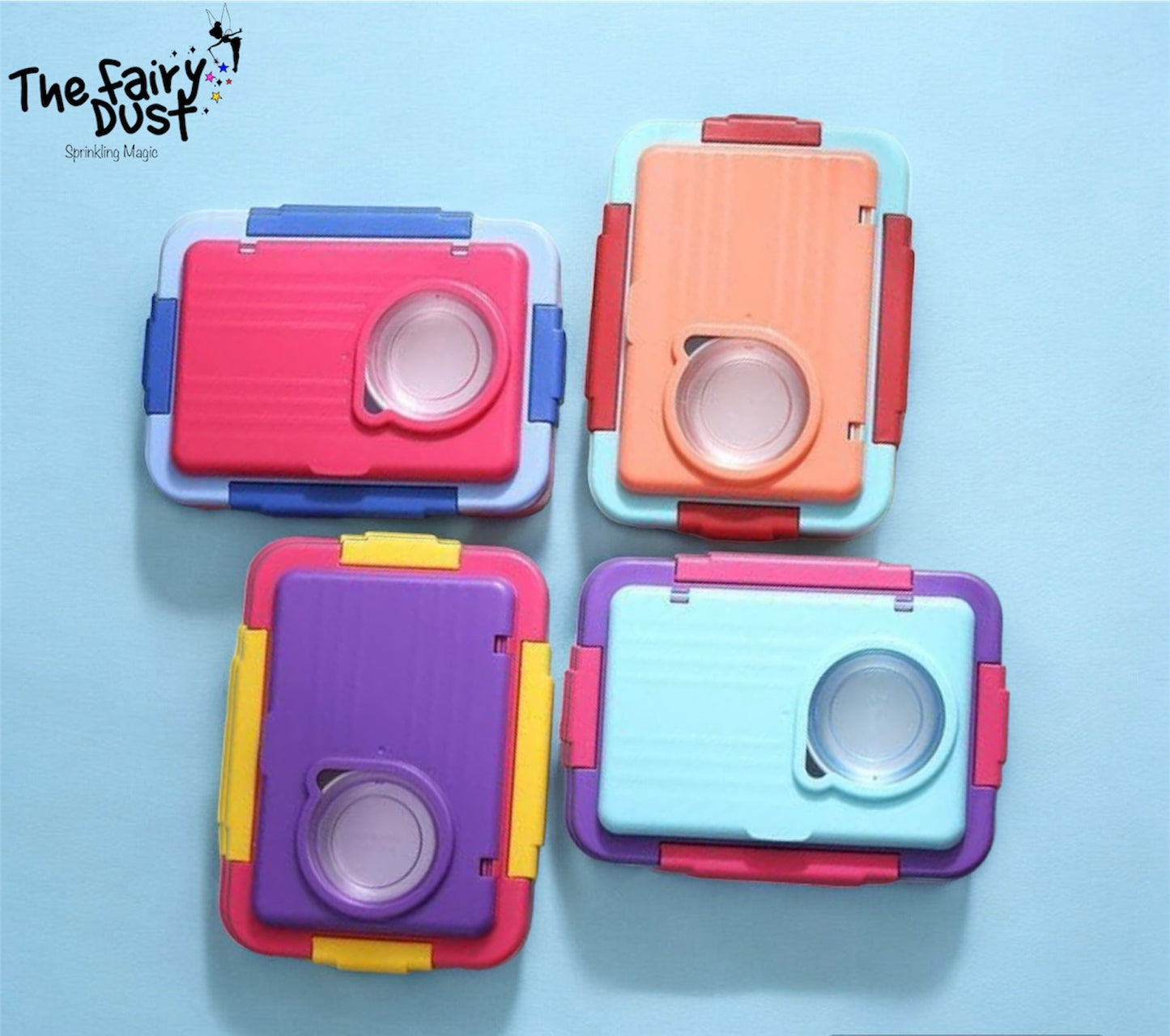 Molly Polly Leak Proof Stylo Sleek , Rectangle Steel Lunchbox - 1100ML