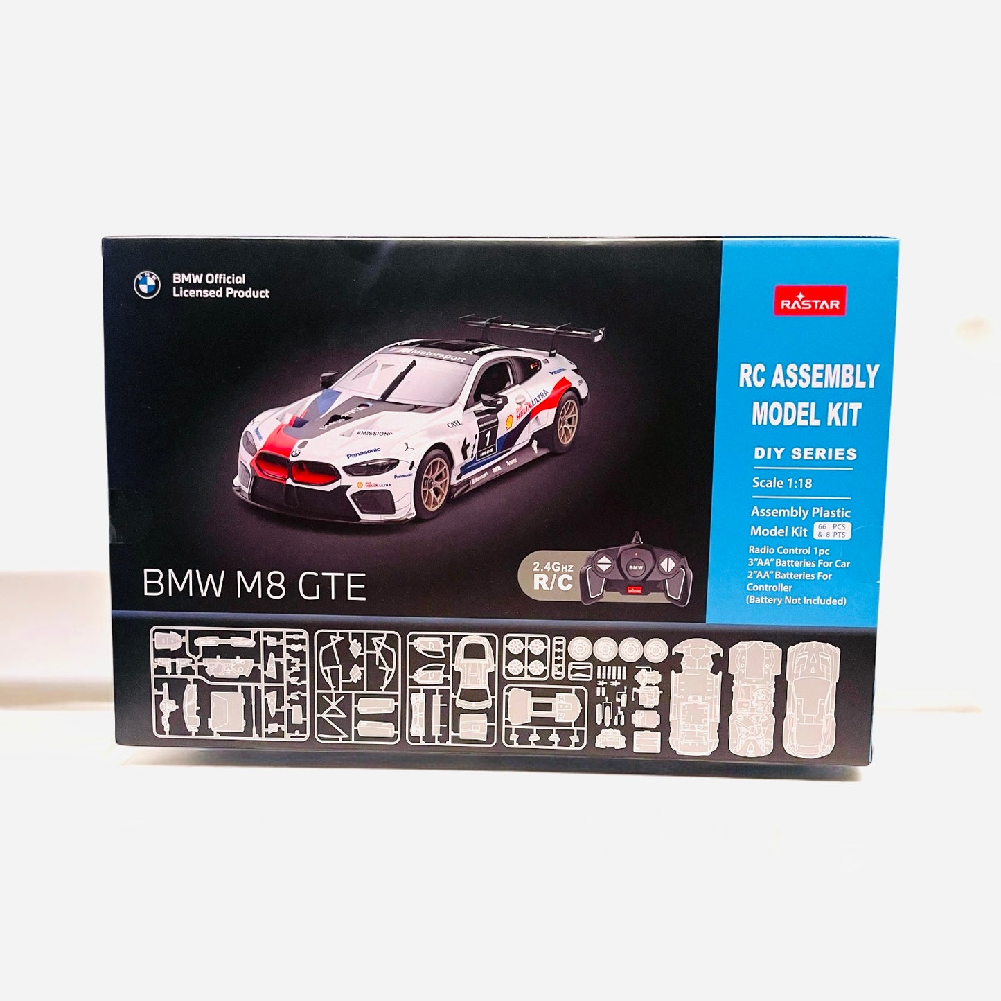 Rastar 1:18 BMW M8 - RC Assembly Model Kit (BMW Official Licensed Product)