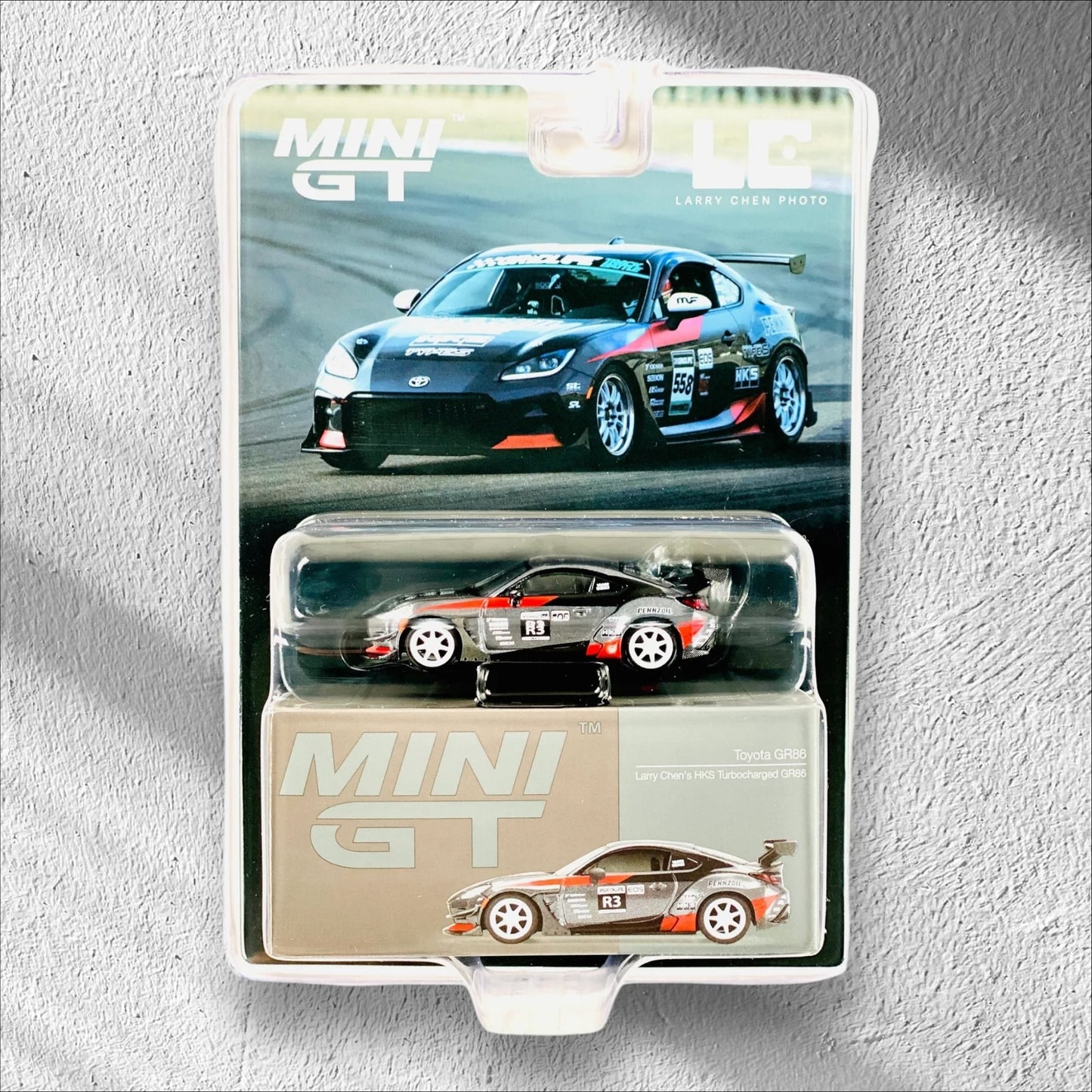 *MINI GT - 1:64 - Imported - Toyota GR86 Larry Chen’s HKS Turbocharged