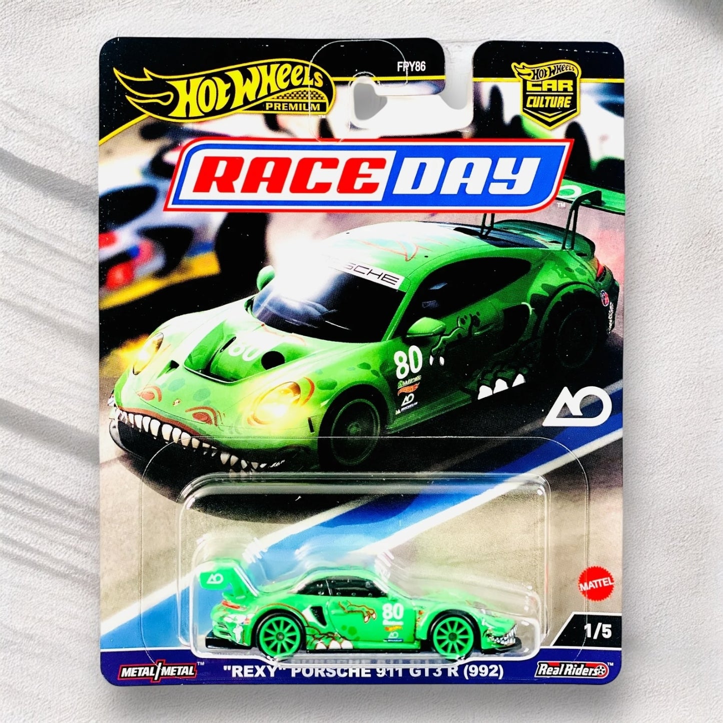 Hot Wheels - Premium Race Day - Rexy Porsche 911 GT3 R (Green)