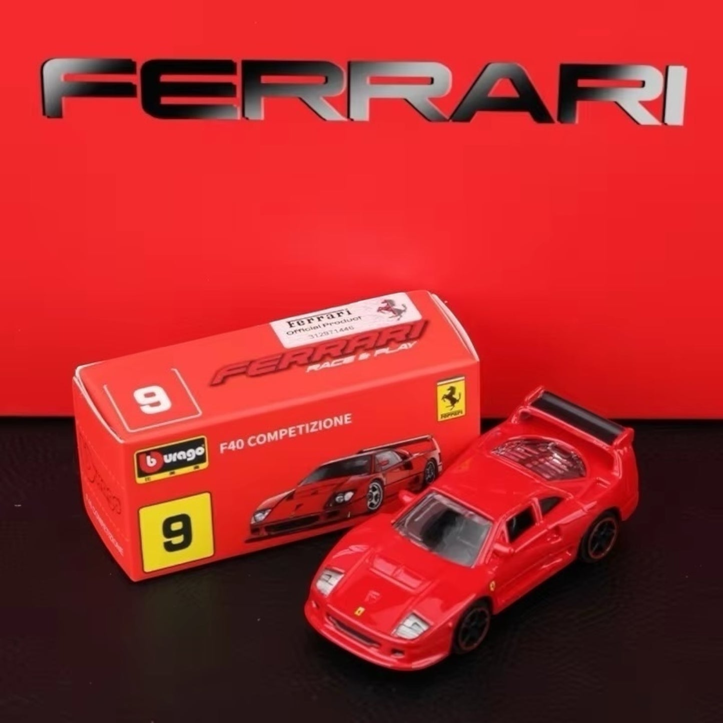 1:64 Bburago Scale Model Die Cast- Ferrari - F40 Competezione