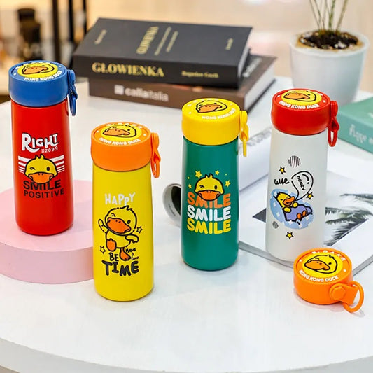 Stainless Steel , Hot and Cold Sipper with Cartoon Designs. Leakproof System.(Insulated) 350ml