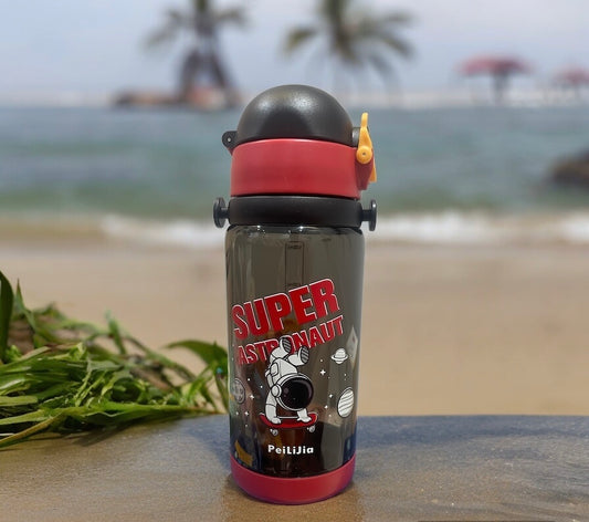 Astro Space Theme water bottle for Boys & Girls , Locking Mechanism, Leakproof & Excellent Built quality. ( BPA free) 500ml.(Astro)