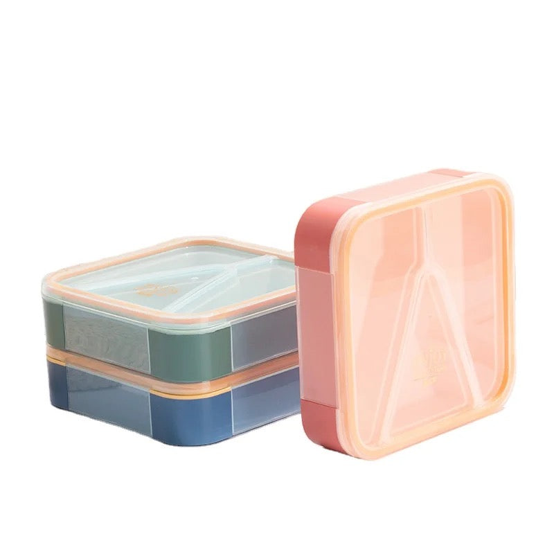 High Quality Lunch Box with 3 compartments. Leak proof Technology