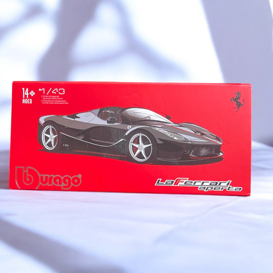 1:43 Bburago Scale Model Die Cast- Ferrari -La Ferrari- Rare Collectible Box (imported) Black