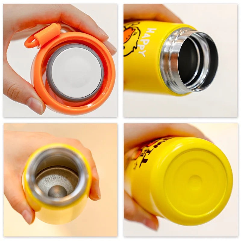 Stainless Steel , Hot and Cold Sipper with Cartoon Designs. Leakproof System.(Insulated) 350ml