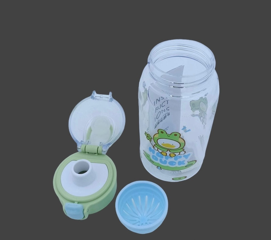 450 ML Happy Duck Water Bottle for Boys & Girls.