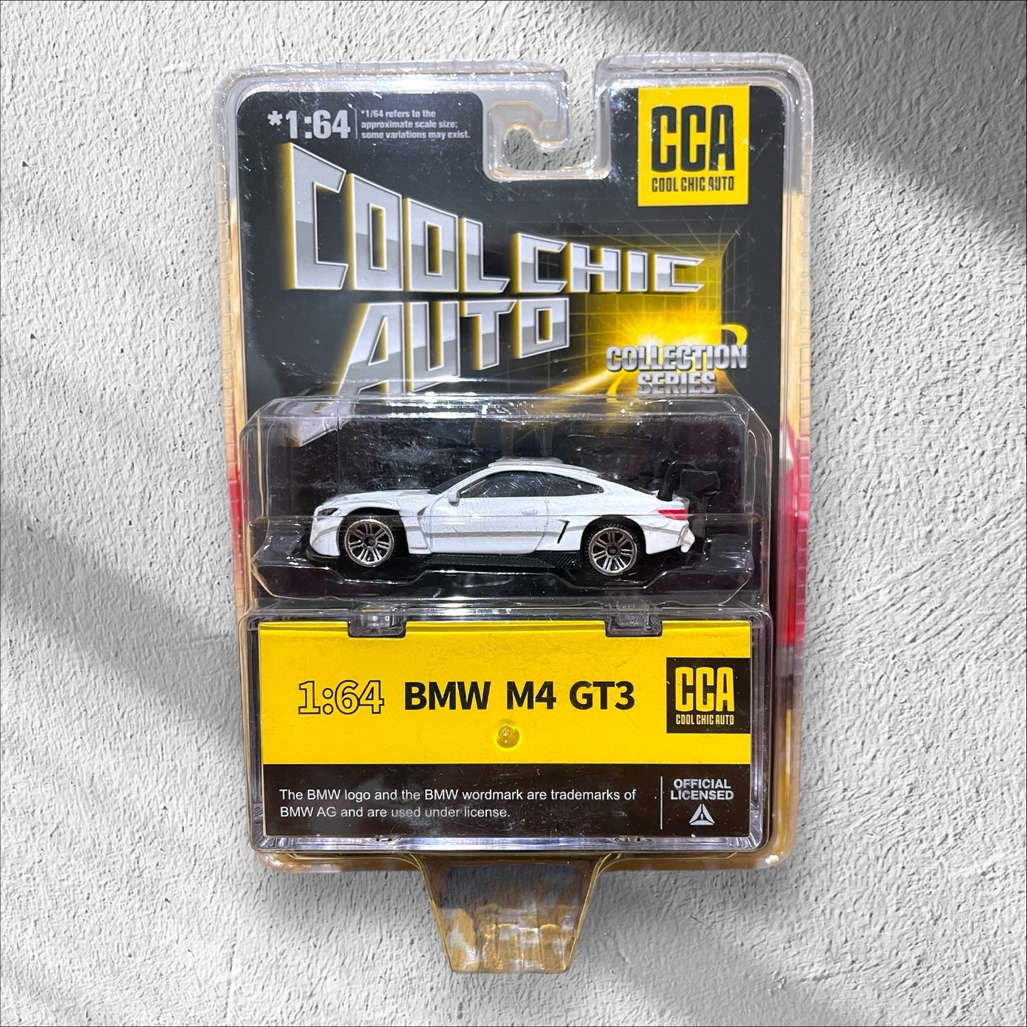 CCA - 1:64 - Premium - BMW M4 GT3 - White Blister Pack (With Stackable Box)