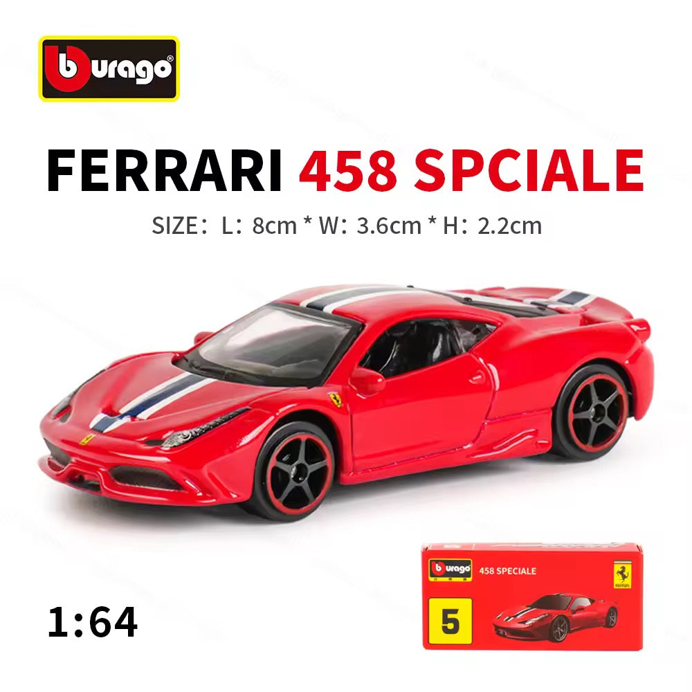 1:64 Bburago Scale Model Die Cast- Ferrari - 458 Speciale (Red)