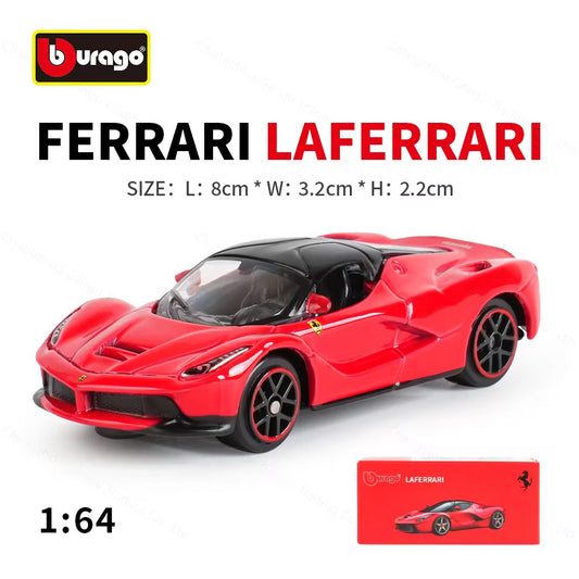 1:64 Bburago Scale Model Die Cast- Ferrari- LA Ferrari (Red)