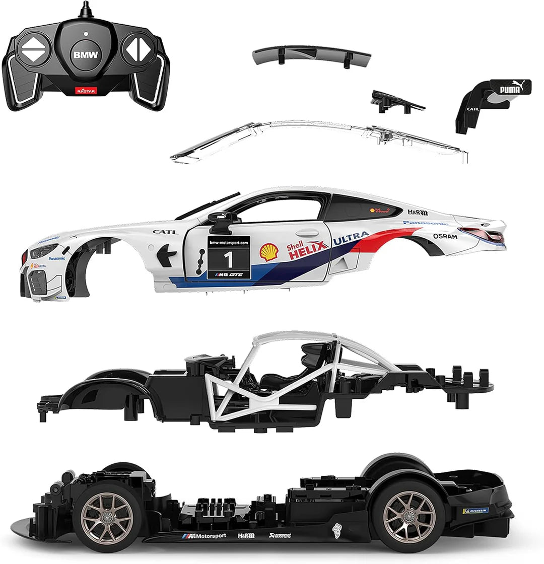 Rastar 1:18 BMW M8 - RC Assembly Model Kit (BMW Official Licensed Product)