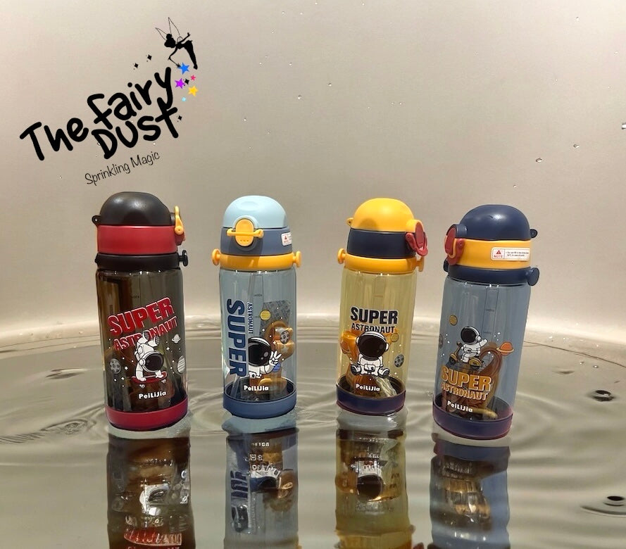 Astro Space Theme water bottle for Boys & Girls , Locking Mechanism, Leakproof & Excellent Built quality. ( BPA free) 500ml.(Astro)