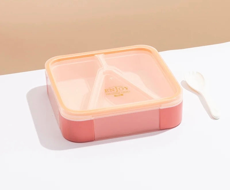 High Quality Lunch Box with 3 compartments. Leak proof Technology