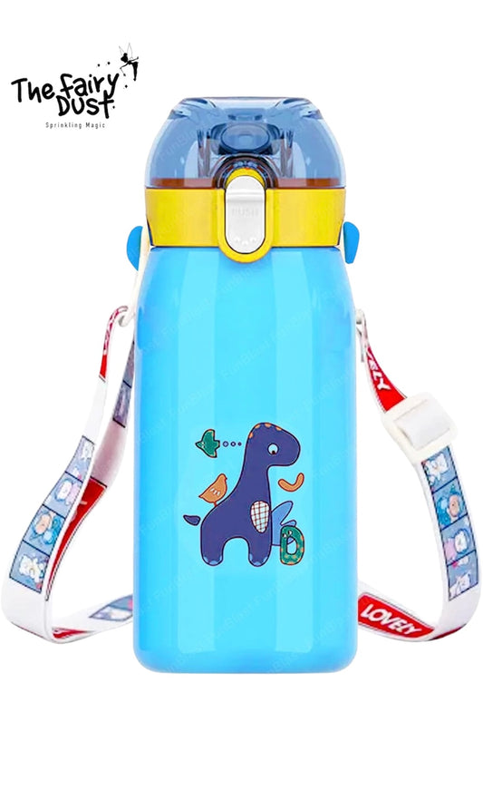 Abile 530 ml stainless steel Sipper with strap & handle (2 Accesories inside)