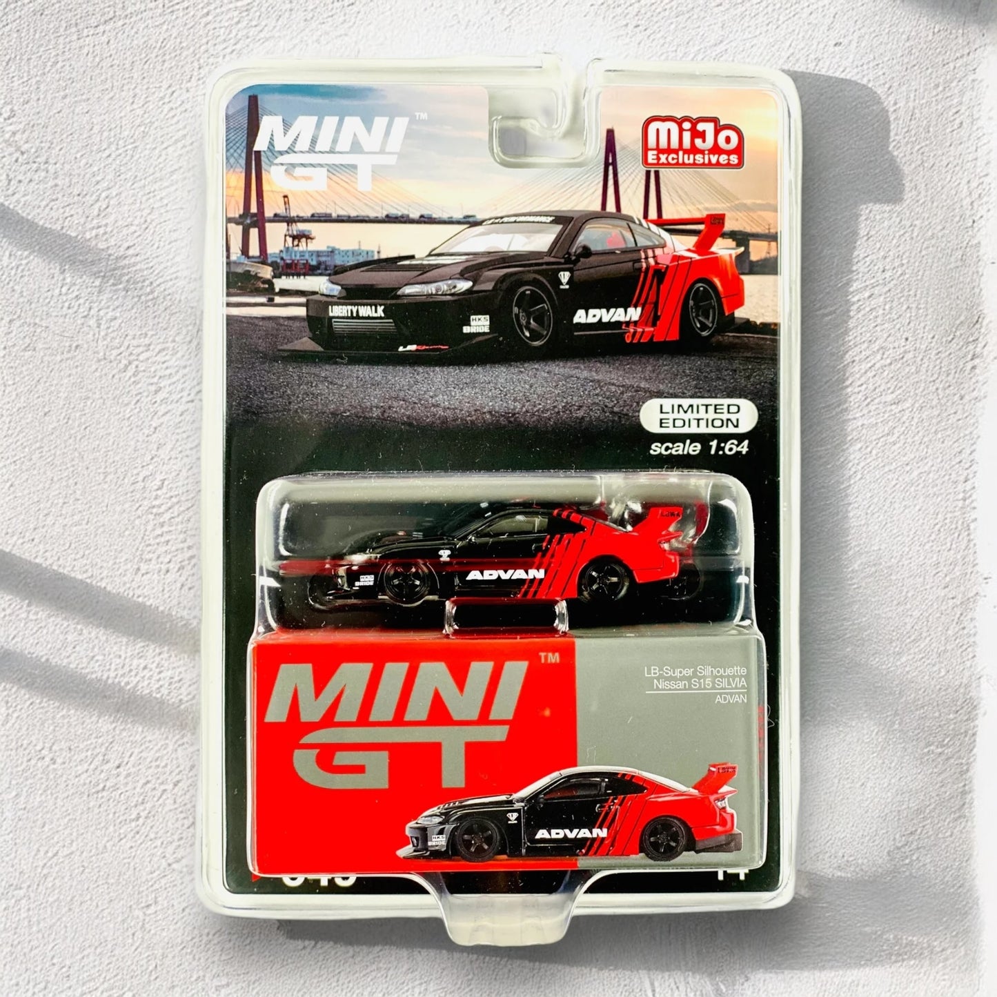 *MINI GT - 1:64 - Imported - Nissan S15 SILVIA (Advan) Limited Edition