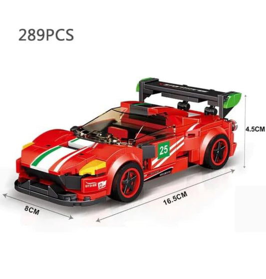 289 pcs Come alive build and play block car