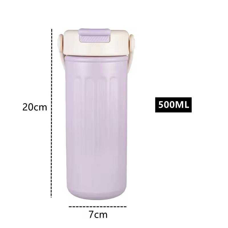 Hscup Stainless Steel vacuum flask 500ml Candy Theme
