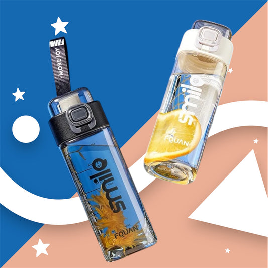 Smilo water bottle with tea partition . 500ml