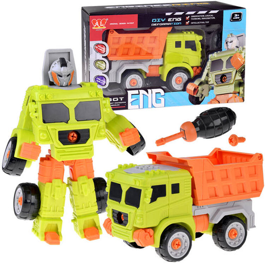 Super construction vehicle auto-robot 2in1 dump truck