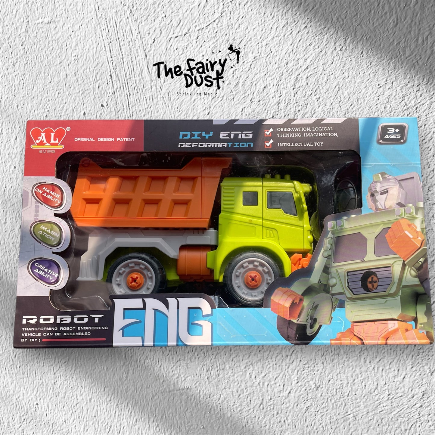 Super construction vehicle auto-robot 2in1 dump truck