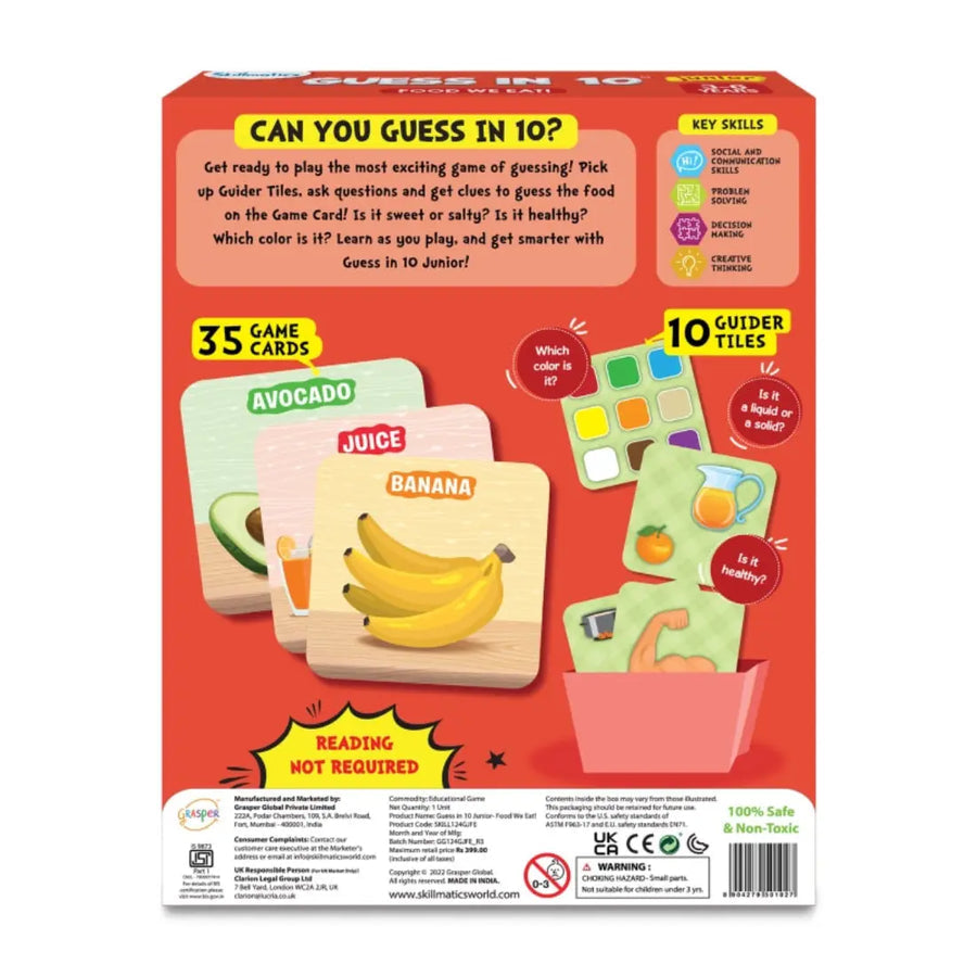 Skillmatics- Guess in 10- junior Food we eat