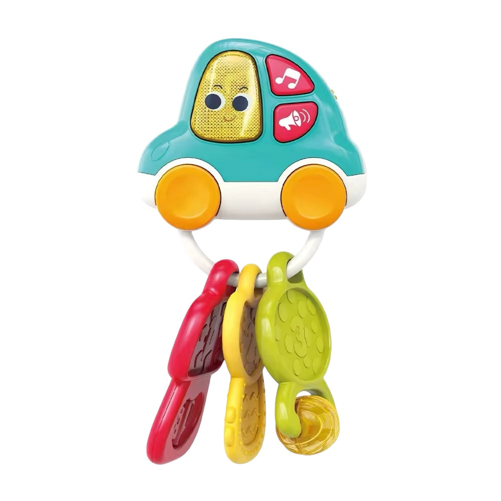 Hola Musical Car Keychain – Sensory Development Toy for Babies (9M+)