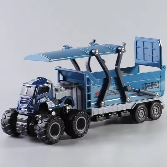 4x4 Die-Cast Trailer Truck – Solar Energy Edition (1:43 Scale)