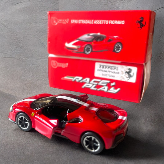 1:64 Bburago Scale Model Die Cast- Ferrari - SF 90 Stardale Assetto Fiorano (Moving Parts)