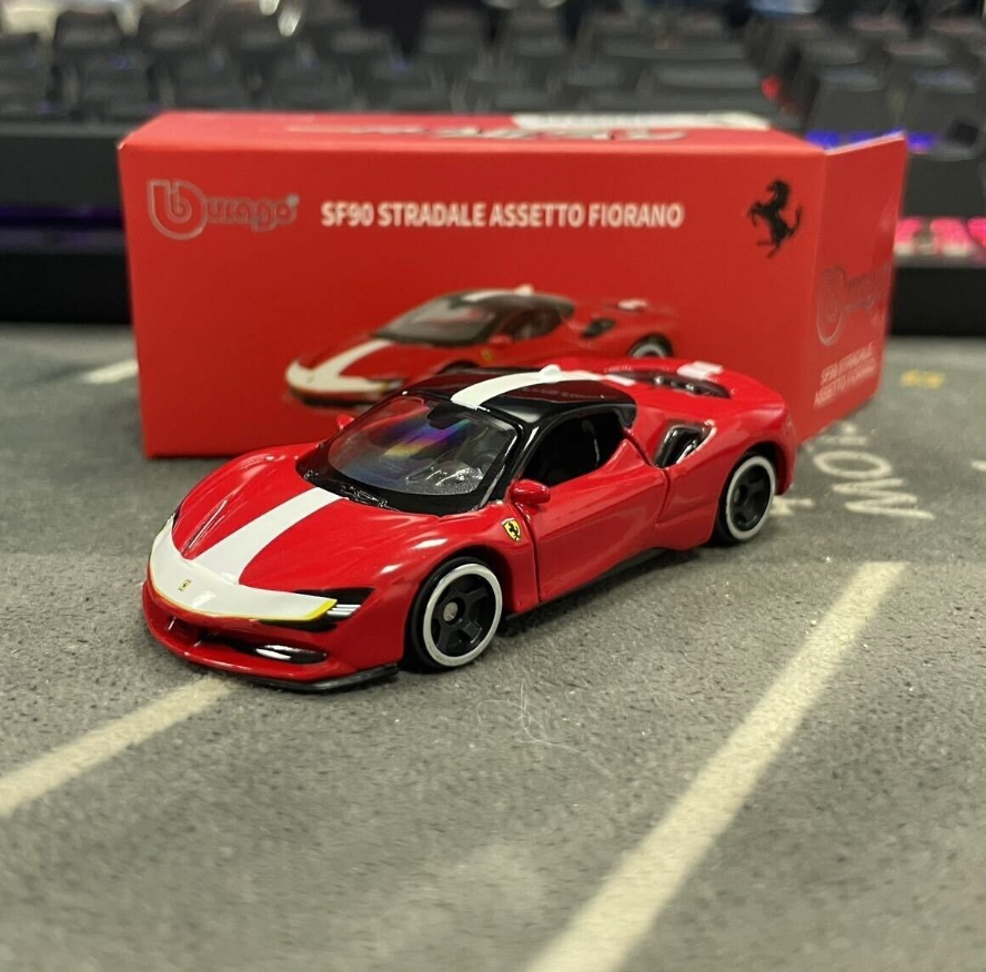 1:64 Bburago Scale Model Die Cast- Ferrari - SF 90 Stardale Assetto Fiorano (Moving Parts)