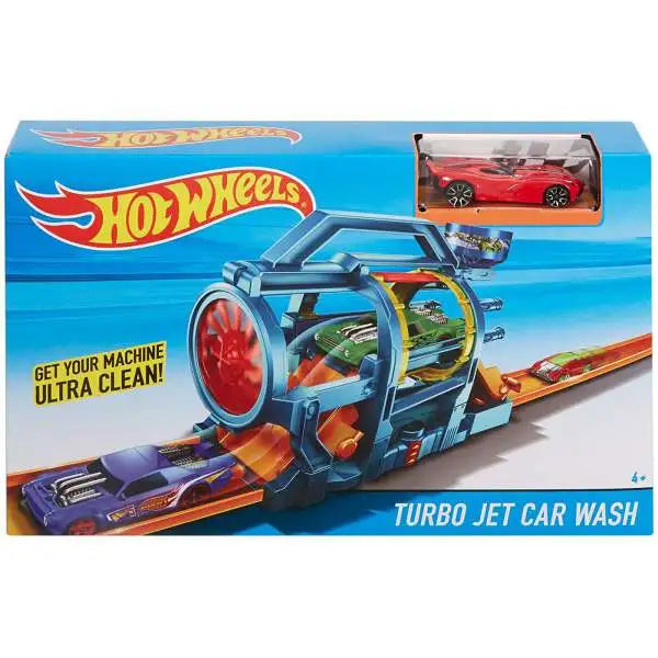 Hot Wheels City - Turbo Jet Car wash play set (HW TRACK)