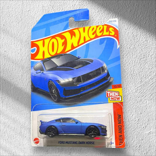 Hot Wheels - Premium - 1:64- Ford Mustang Dark Horse Matt Blue