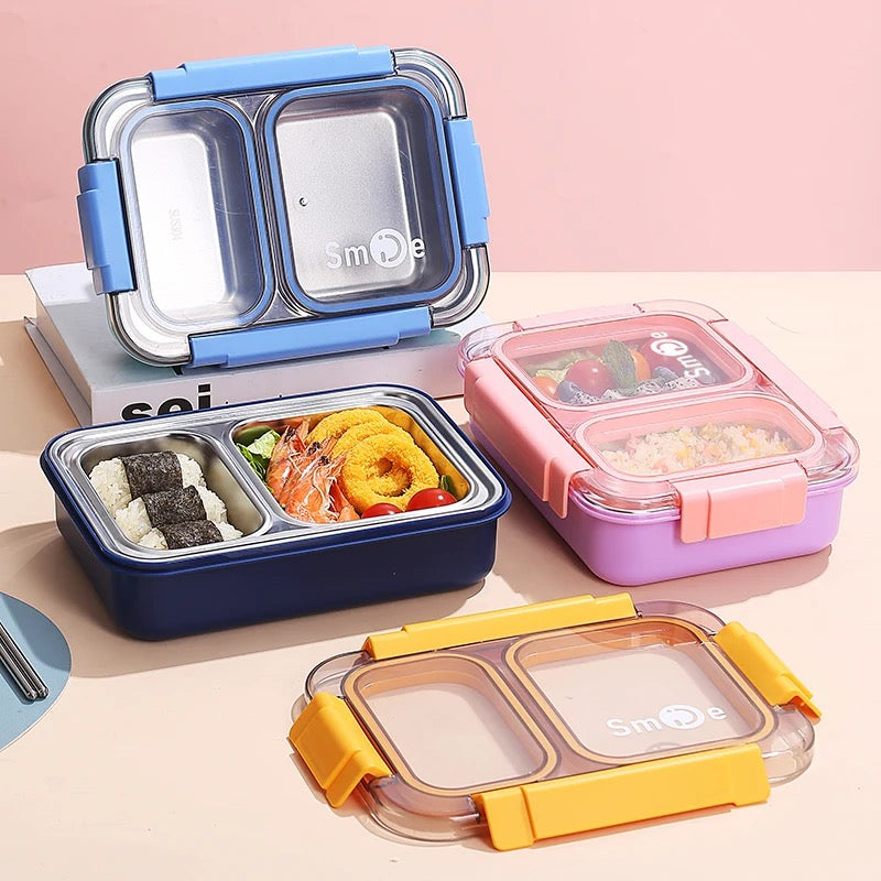 750ML - Stainless Steel LunchBox Leak proof - 2 compartments GIB