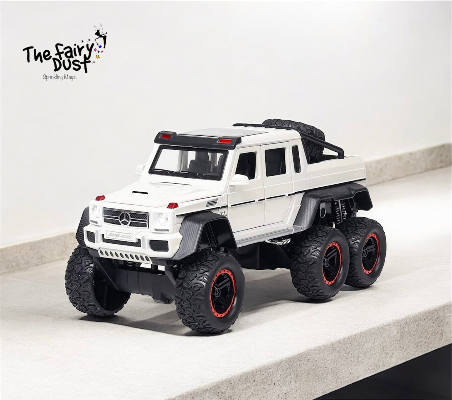 1:28 & 1:24 Off Roader SUV , 6 wheels Double Cabin with a Bike Rig + Stand
