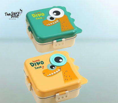 Bento Lunch Box - Dino in Stainless Steel