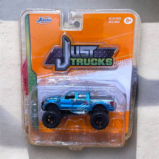 Jada Trucks - 1:64 Scale Model - Ford   F-150 Raptor , Blue (Real Suspensions) Rare Collectible ⭐️