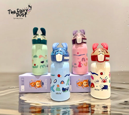 Teddy ears Insulated Steel Water Bottles, premium quality, Lock and Strap 530ml.