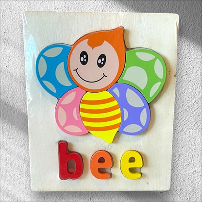 Educational Wooden Puzzle – Animal & Vehicle Learning Toy for Toddlers