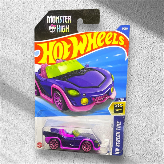 Hot Wheels - Premium - 1:64-   Monster High Ghoul Mobile  - Purple