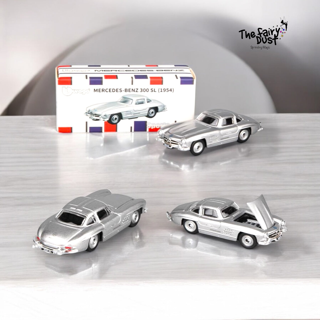 1:64 Bburago Scale Model Die Cast- Mercedes Benz - SL 300 (1954)