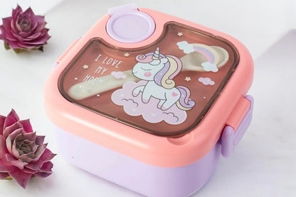 Square - Steel Insulated Lunch Box with cutlery , scissors and strap