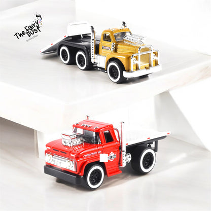 Autobahn - Trailer & Vehicle (Die Cast Working Headlights, Sound & Pull back) - Import