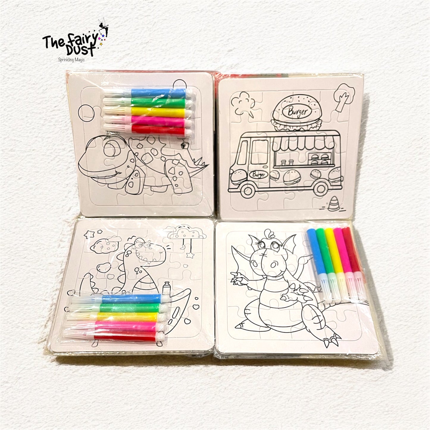 DIY Colouring Puzzle for Kids - Pack of 3 ( random)